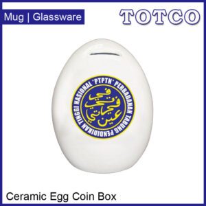 Ceramic Egg Coin Box