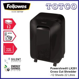 Fellowes Powershred Lx201 Micro Cut Shredder 12 Sheets 22 Liters 3
