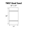 Oren Sport 14 X 30 100 Cotton Hand Towel 6 Colors Tw07 2