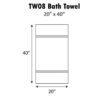 Oren Sport 20 X 40 100 Cotton Bath Towel 5 Colors Tw08 2