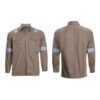 Oren Sport Reflective Tape Premium Cotton Jacket Unisex Workwear Industrial Factory Cargo Jacket Jk02 3