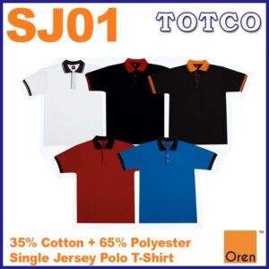 Oren Sport Unisex Collar Single Jersey Polo Tee Shirt Short Sleeve Sj01 5