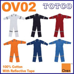 Oren Sport Unisex Factory Safety Overall With Reflective Tape Ov02 9