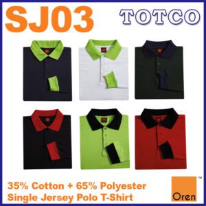 Oren Sport Unisex Long Sleeve Collar Single Jersey Polo Tee Shirt Short Sleeve Sj03 5
