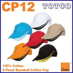 Oren Sport Unisex Super Thick Baseball 6 Panel Cotton Cap 6 Colors Cp12 5
