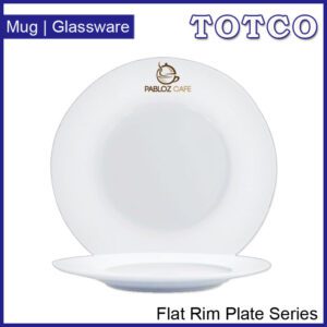 Porcelain Flat Rim Plate 6 75 8 10 12 2