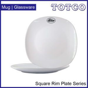 Porcelain Square Rim Plate 8 105 2