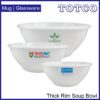 Porcelain Thick Rim Soup Bowl 55 75 95 4