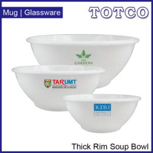 Porcelain Thick Rim Soup Bowl 55 75 95 4