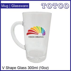 V Shape Glass 300ml 10oz
