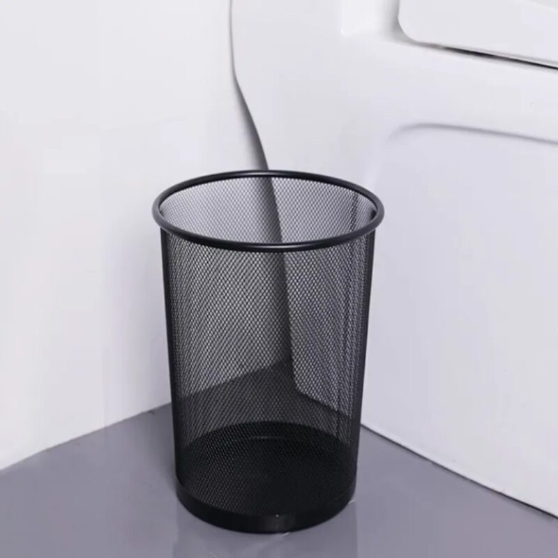 Metal Mesh Round Dustbin Basket (Small / Medium / Large)